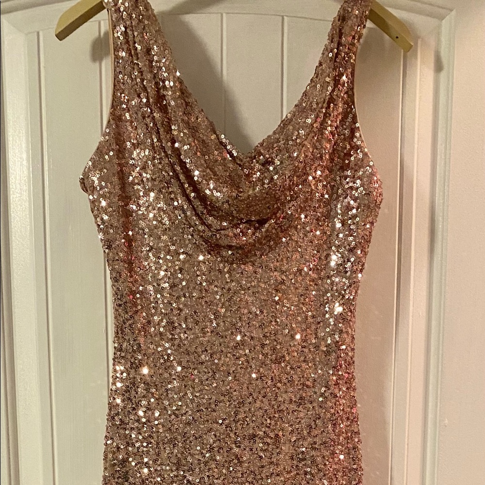 ✨Rose Gold Sequin dress, worn once